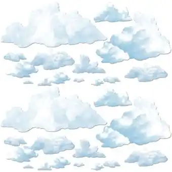 Tesco Fluffy Clouds Backdrop Scene Setter Add-ons offer