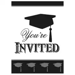 Tesco Graduation Invitations with Envelopes - Pack of 8 offer