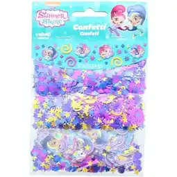 Tesco Shimmer And Shine Confetti Value Pack - 34Grams - Pack of 3 offer