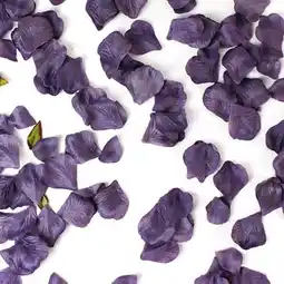 Tesco Aubergine Fabric Rose Petals offer