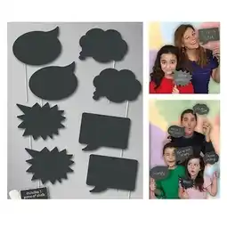 Tesco Chalk Board Photo Prop Accessories - Pack of 8 offer