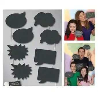 Tesco Chalk Board Photo Prop Accessories - Pack of 8 offer