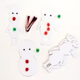 Tesco Christmas Craft Foam Characters - Pack of 9 offer