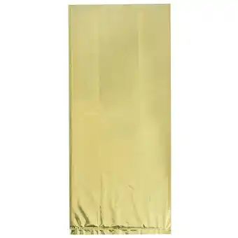 Tesco Gold Foil Cello Gift Bags with Twist Ties - Pack of 10 offer