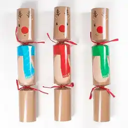 Tesco Leaping Reindeer Christmas Crackers 30cm / 12 in - Pack of 6 offer