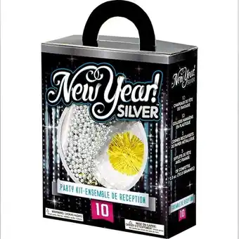 Tesco Silver New Year Party Kit for 10 offer