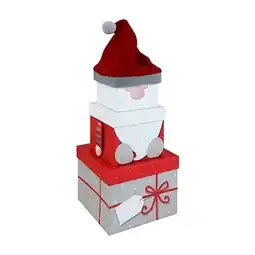 Tesco Gonk Plush Christmas Stackable Gift Boxes - Pack of 3 offer