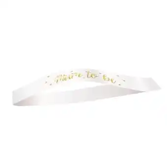 Tesco Gold Foil Mom to Be Satin Sash offer