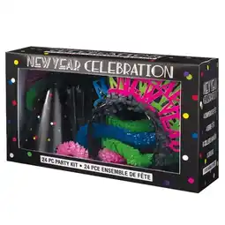 Tesco Neon Dots New Year Party Kit for 8 offer