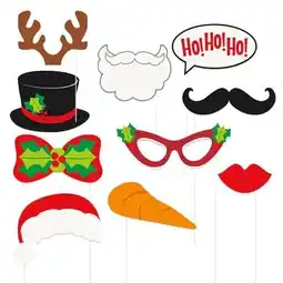 Tesco Christmas Photo Props - Pack of 10 offer