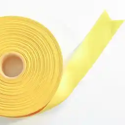 Tesco Yellow Satin Faced Ribbon Reel 38mm x 91m offer