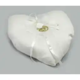 Tesco Heart Shaped Ring Cushion White offer