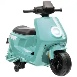 Tesco AIYAPLAY 6V Kids Electric Motorbike with Headlight and Music - Green offer