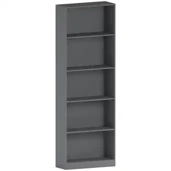 Tesco Vida Designs Cambridge 5 Tier Extra Large Bookcase Display Storage, Grey offer