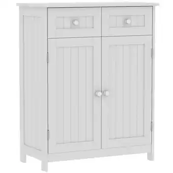 Tesco Bath Vida Priano 2 Drawer 2 Door Freestanding Bathroom Cabinet, White offer