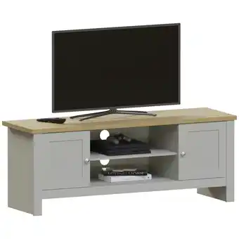 Tesco Vida Designs Arlington 2 Door TV Unit Shaker Entertainment Storage, Grey & Oak offer