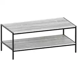 Tesco Vida Designs Brooklyn Coffee Table Industrial Side Living Room Table, Grey offer