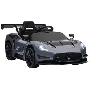 Tesco AIYAPLAY Maserati GT2 Licensed 12V Electric Ride on Car w/ Remote - Grey offer