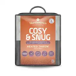 Tesco Slumberdown Cosy & Snug Sherpa Fleece Heated Throw offer