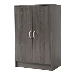 Tesco Living and Home 6-Tier Wood Grain Shoe Cabinet - Grey offer