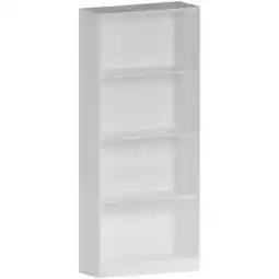 Tesco Vida Designs Cambridge 4 Tier Large Bookcase Display Storage, White offer