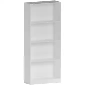 Tesco Vida Designs Cambridge 4 Tier Large Bookcase Display Storage, White offer