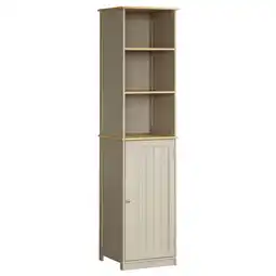 Tesco Bath Vida Priano 1 Door 2 Shelf Tall Bathroom Cabient, Grey & Oak offer