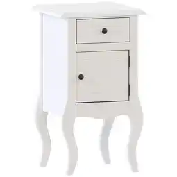 Tesco Vida Designs Nishano 1 Drawer 1 Door Bedside Cabinet Shic Cabinet Table Nightstand, White offer