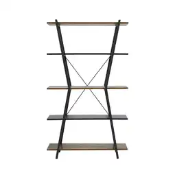 Tesco Living and Home Direct Industrial 5-Tier Open Bookshelf offer