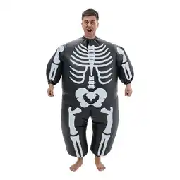 Tesco Living and Home Halloween Skeleton Inflatable Costume for Adult offer