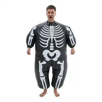 Tesco Living and Home Halloween Skeleton Inflatable Costume for Adult offer