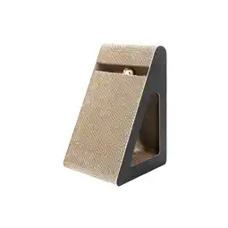 Tesco Living and Home Triangle Cat Scratching Post with Bell Ball offer