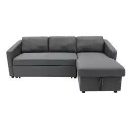 Tesco Living and Home Corner Sofa Bed 3 Seater Sofa with Storage - Grey offer