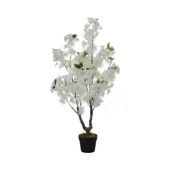 Tesco Living and Home Faux Cherry Flowering Tree in Pot for Outdoor Indoor offer