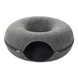 Tesco Living and Home Round Felt Cat Tunnel Bed, Dark Grey offer