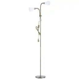 Tesco Living and Home Modern 2-Head Floor Lamp for Living Room - Bronze offer