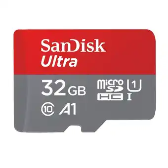 Tesco SanDisk Ultra Memory Card 32 GB MicroSDHC Class 10 - Red & Grey SDSQUA4-032G-GN6MA offer