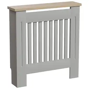 Tesco Vida Designs Arlington Radiator Cover Painted MDF Slatted Cabinet, Grey, 78cm offer