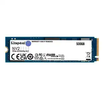 Tesco Kingston NV2 500GB M.2 PCIe 4.0 Solid State Drive SSD - NVMe SNV2S/500G offer