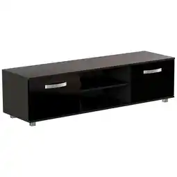 Tesco Vida Designs Cosmo 2 Door TV Unit Entertainment Stand, 140cm, Black offer