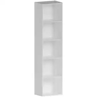 Tesco Vida Designs Oxford 4 Tier Cube Bookcase Display Storage, White offer