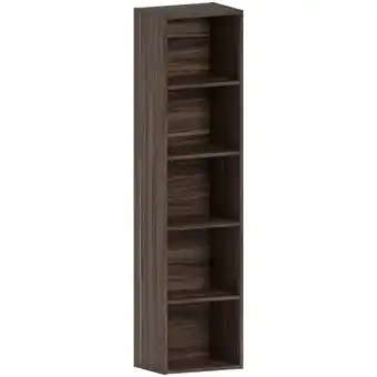 Tesco Vida Designs Oxford 5 Tier Cube Bookcase Display Storage, Walnut offer