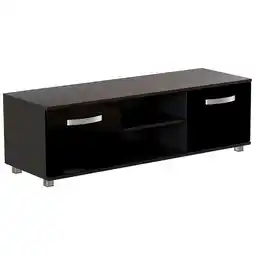 Tesco Vida Designs Cosmo 2 Door TV Unit Entertainment Stand, 120cm, Black offer