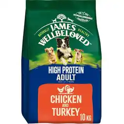 Tesco James Wellbeloved Dog Adult High Protein Chicken & Turkey 10kg offer