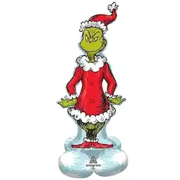 Tesco The Grinch Christmas Airloonz Air Fill Giant Foil Balloon 149cm / 59 in offer