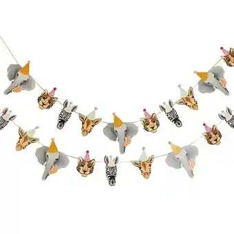 Tesco Animal Party Paper Garland Hanging Decoration 2m offer