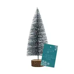 Tesco Silver Bottle Brush Christmas Tree Decoration 16cm offer