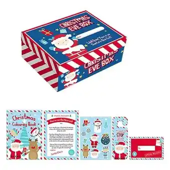 Tesco Festive Friends Candy Stripe Christmas Eve Activity Gift Box 26cm offer