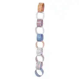 Tesco Gingham Stripes & Dots Paper Chain 390cm - Pack of 60 offer