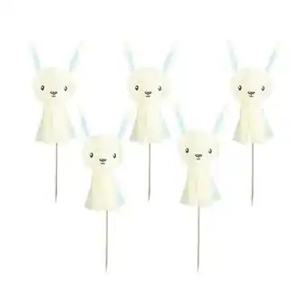 Tesco Bunny Tassel Food Picks - Pack of 6 offer